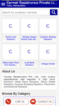 Mobile Screenshot of cermetresistorsindia.com